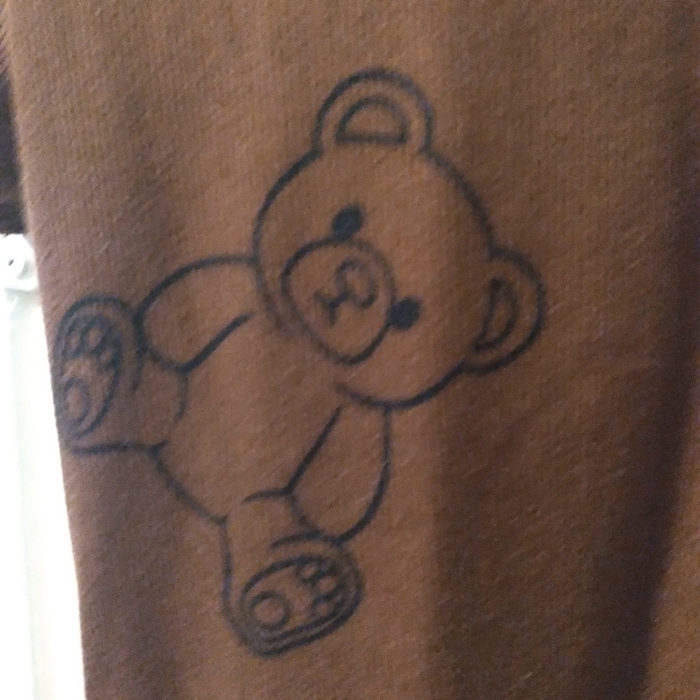 Rue 21 teddy bear print cropped top-X-large junior like new - Picture 2 of 4